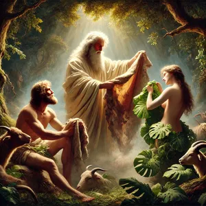 21. Y Jehová Dios hizo al hombre y a su mujer túnicas de pieles, y los vistió.