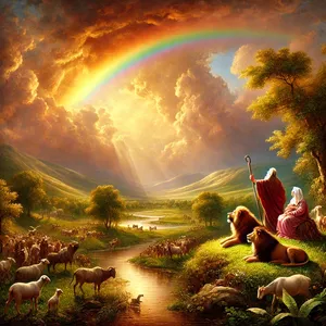 17. Y Dios dijo a Noé: Esta es la señal del pacto que he establecido entre mí y toda carne que está sobre la tierra.